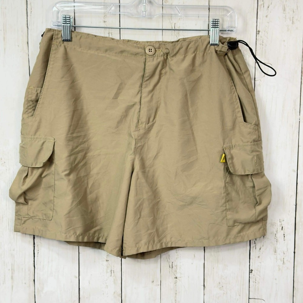 Split Girl Junior's Y2K Khaki‎ Cargo Hiking Surf Skate Style Shorts Size 7
